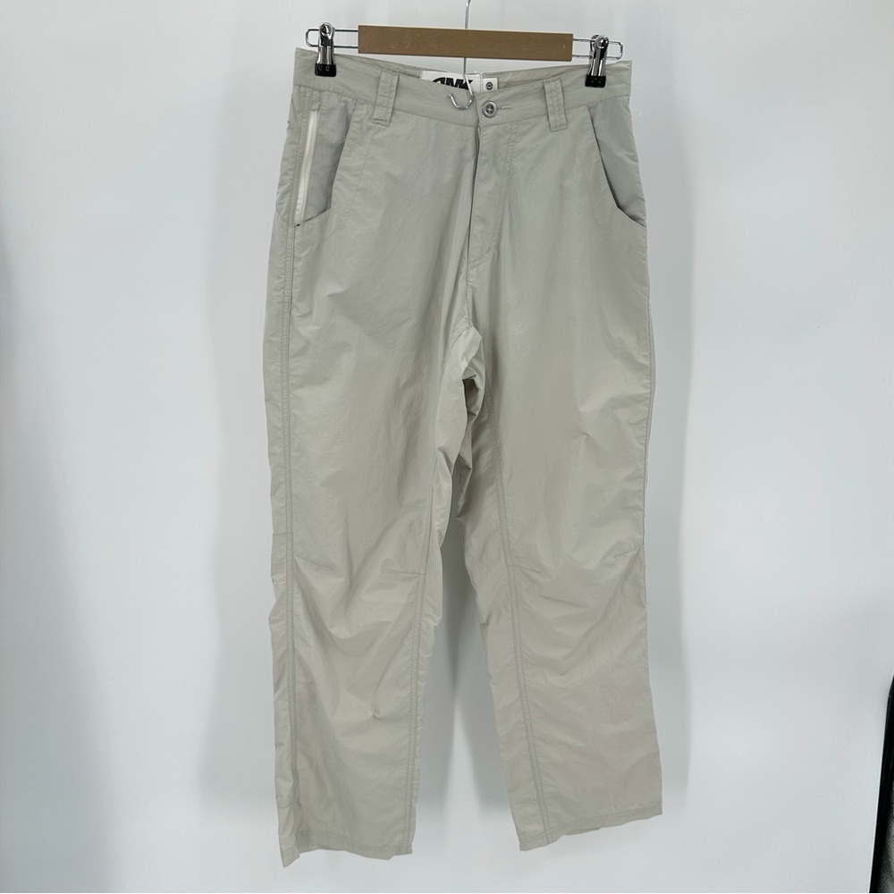 Mountain Khakis Pants Mens 30x30 Beige Nylon Blend Outdoors  Zip Pockets STAINS